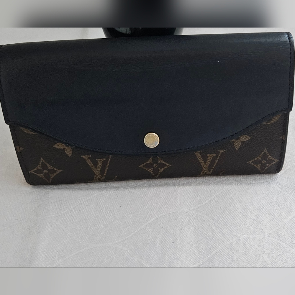 Louis Vuitton Tri - Color Navy and Brown Monogram Wallet